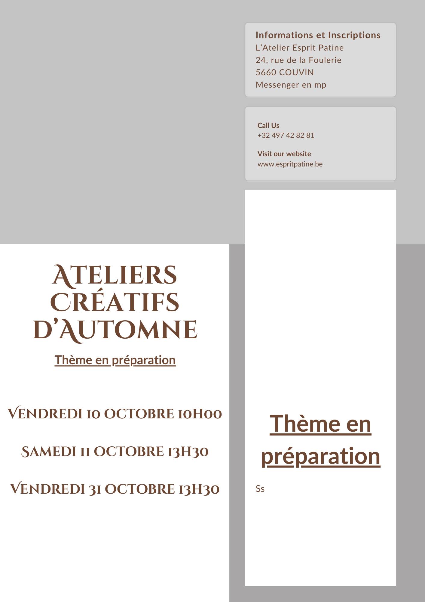 atelier automne 25