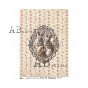 Médaillons lapins - A3