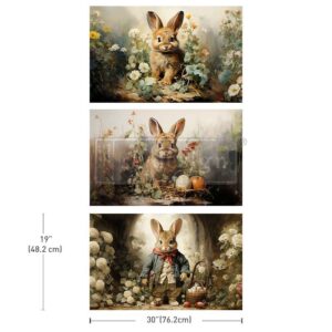 Dreamy Bunnies - Decoupage Fiber